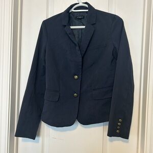 UK2LA Women's Dark Blazer with Button Accents